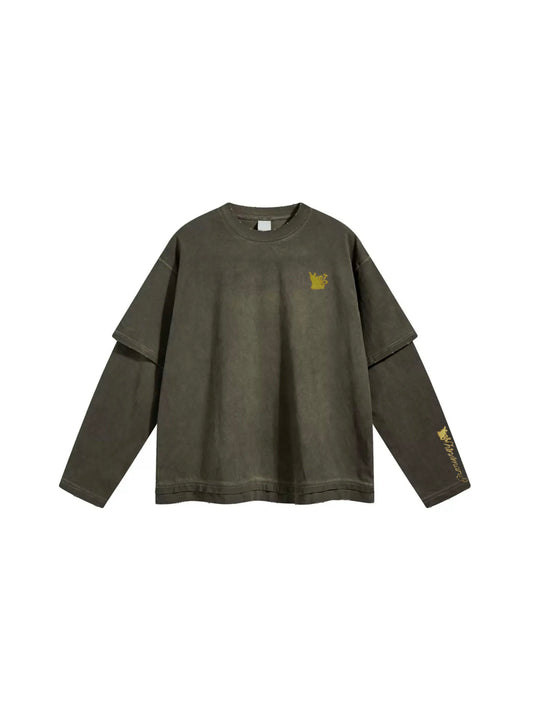 Moss Wash Layered Tee