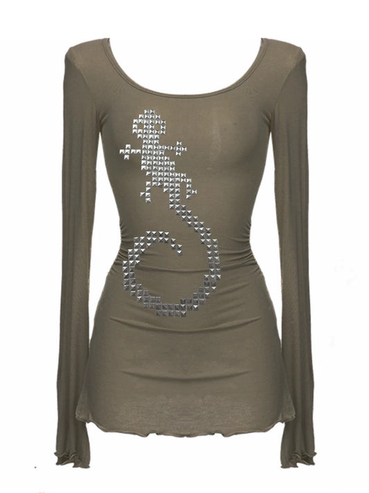 Pixel Gecko Stud Top Moss